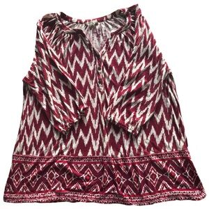 Lucky Brand Tunic Top Size 1X